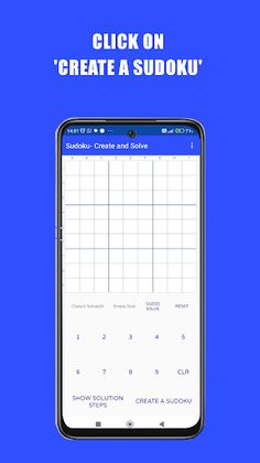 Sudoku Creator and Solver App - Screenshot 1
