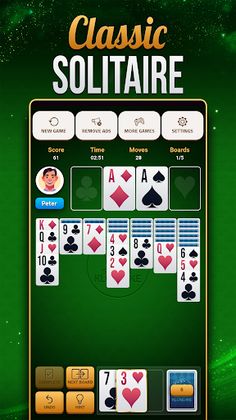 Solitaire Klondike Classic - Screenshot 1