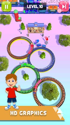 Train Race Game - Perfect Time - Screenshot 3