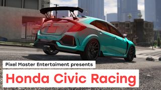 City Car Honda Civic Driving - Screenshot 2