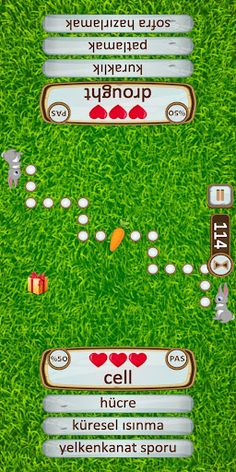 English - Turkish Words Race - Screenshot 1