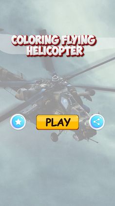 coloring flying helicopter - Screenshot 1