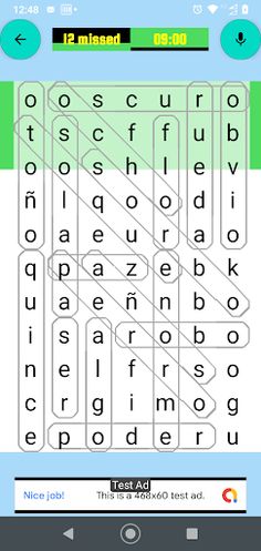 Word Search Game: Spanish - Screenshot 3