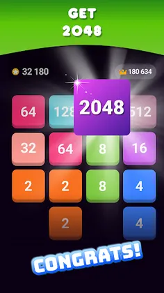 Merge Blocks Number Game 2048 - Screenshot 2
