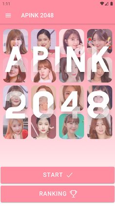 Apink 2048 Game - Screenshot 1