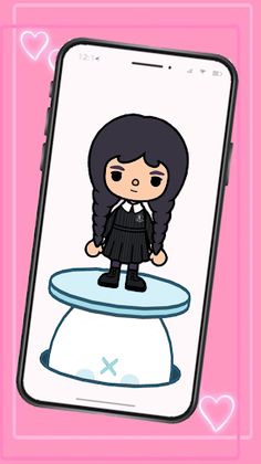 Wednesday Toca Doll Makeover - Screenshot 1