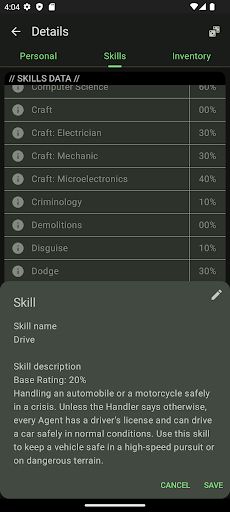 Delta Green Utility - Screenshot 3