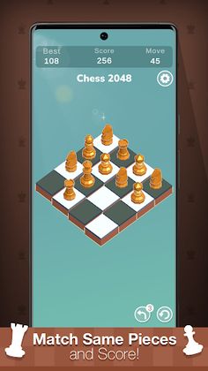 Merge Chess - 2048 - Screenshot 2