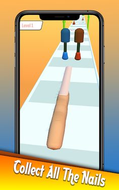 Longest Nail Stack Nail Run 3D - Screenshot 1