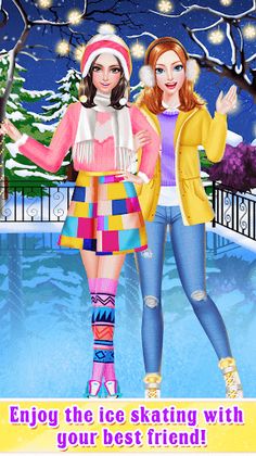 Winter Fun: Ice Skating Girls - Screenshot 4