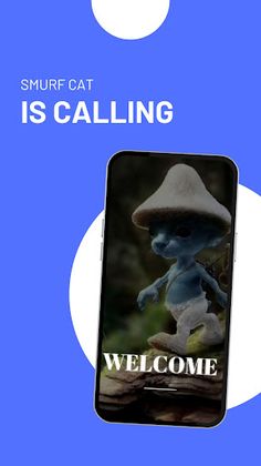 Smurf Cat: Fake Call Prank - Screenshot 1
