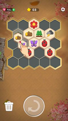 Hexa Tiles Merge - Screenshot 1