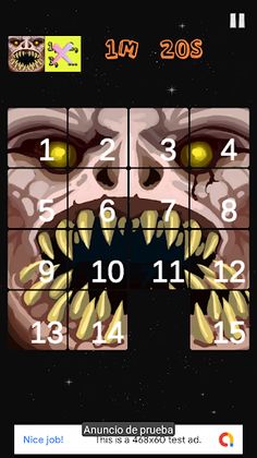 Monster Sliding Puzzle - Screenshot 2