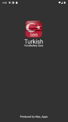Turkish Vocabulary App Quiz - Screenshot 1