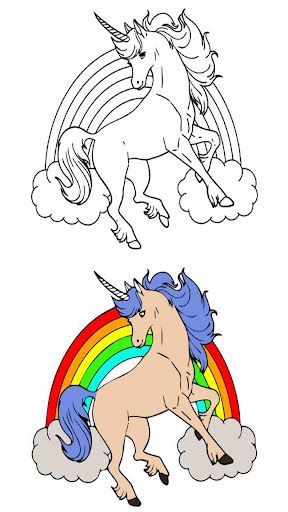 Kawaii Unicorn Color Fun - Screenshot 2
