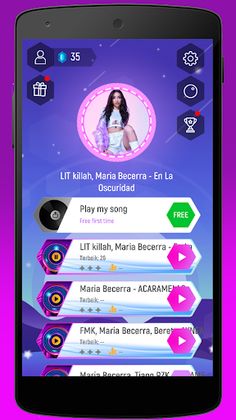 Maria Becerra Magic Tiles Hop  - Screenshot 1