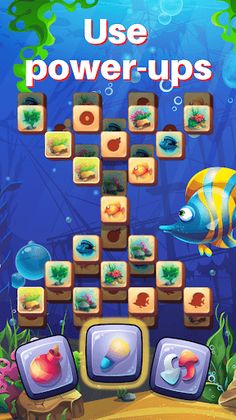 Fish Tiles: mahjong match game - Screenshot 3