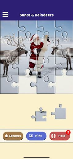 Santa and the Reindeers Puzzle - Screenshot 2