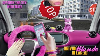 Driving Blonde Car 3D City Sim - Screenshot 3