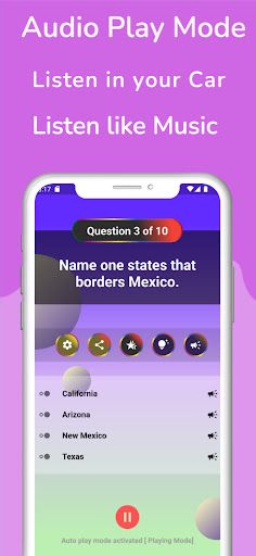 US Citizenship Audio Test 2023 - Screenshot 2