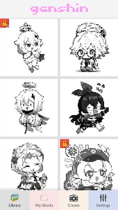 Genshin Pixel Art - Screenshot 2