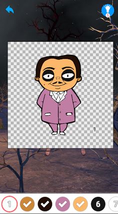 Color Wednesday Addams Number - Screenshot 2