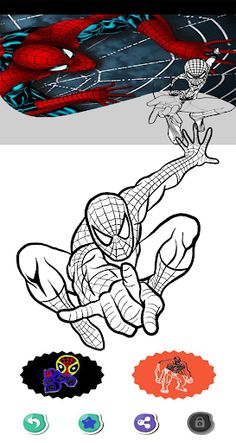 Spider Super Hero coloring - Screenshot 3
