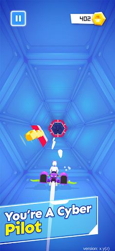 Cyberbike: space tunnel - Screenshot 1