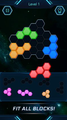 Hexa Puzzle Space-Block Puzzle - Screenshot 1