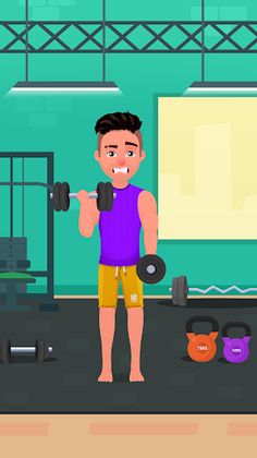 Muscle Workout Clicker-GymGame - Screenshot 1