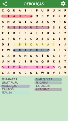 Brazilian cities Word Search - Screenshot 3