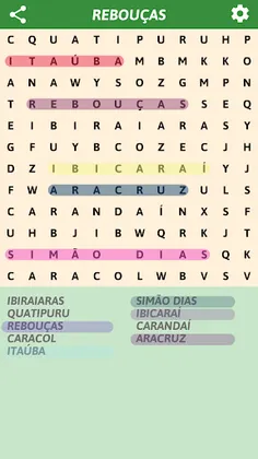 Brazilian cities Word Search - Screenshot 3