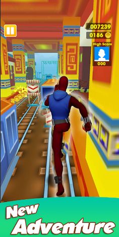 Spider Hero Man Endless Subway - Screenshot 1