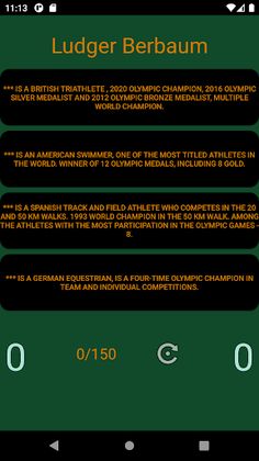 Summer sports record holders - Screenshot 4