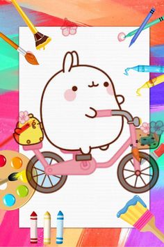 Cute Molang Coloring Book - Screenshot 1
