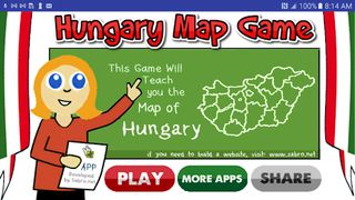 Hungary Map Puzzle Game - Screenshot 1