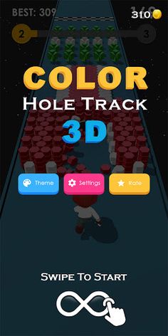 Color Hole Track 3DCircle Ball - Screenshot 1