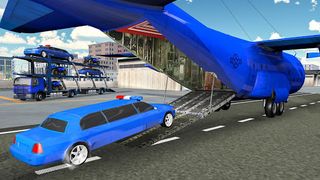 US Police limousine Car Quad Bike Transporter Game - Screenshot 3