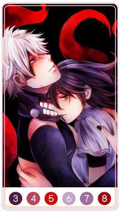 Tokyo Ghoul Paint by Number - Screenshot 2