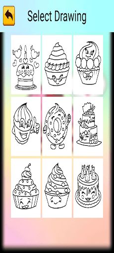 Birthday Cake Coloring - Screenshot 3