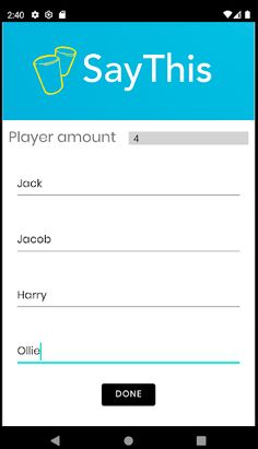 SayThis - Drinking Game - Screenshot 1