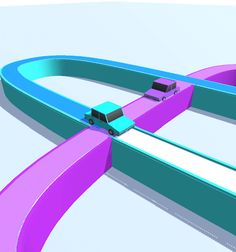 Draft Race 3D-Roller Road Game - Screenshot 1