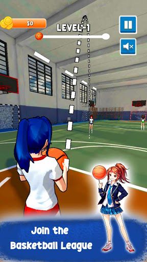Anime School Basketball Dunk - Screenshot 2