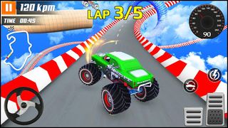 Wicked Truck Car Stunts: Climb - Screenshot 1