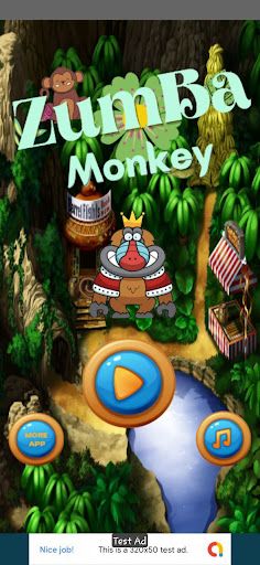 Zumba Monkey 2022 shooter game - Screenshot 1