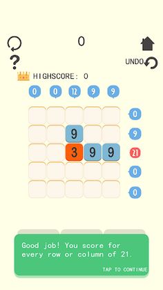 Lucky 21 blocks!-crush games - Screenshot 1