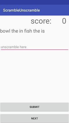 Scramble Unscramble - Screenshot 1