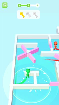 3 Keys Maze Run 3D io - Screenshot 4