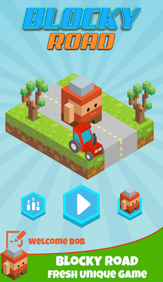 Blocky Roads™ - Screenshot 1