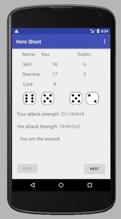 Hero Sheet for Gamebooks - Screenshot 2